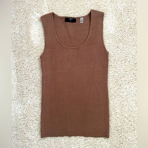 Tahari Sleeveless Ribbed Tank